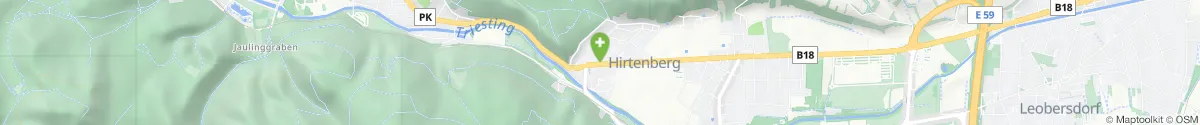 Map representation of the location for Apotheke Hirtenberg in 2552 Hirtenberg